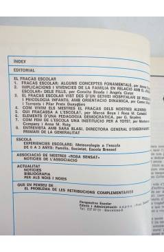 Contracubierta de REVISTA PERSPECTIVA ESCOLAR 64. EL FRACÀS ESCOLAR (Vvaa) Rosa Sensat 1982