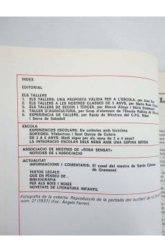 Contracubierta de REVISTA PERSPECTIVA ESCOLAR 72. ELS TALLERS (Vvaa) Rosa Sensat 1983