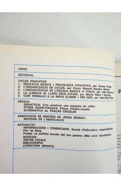 Contracubierta de REVISTA PERSPECTIVA ESCOLAR 75. CICLES EDUCATIUS (Vvaa) Rosa Sensat 1983