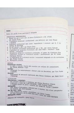 Contracubierta de REVISTA PERSPECTIVA ESCOLAR 106. ORIENTACIÓ PROFESSIONAL (Vvaa) Rosa Sensat 1986