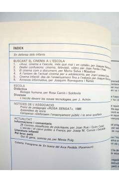 Contracubierta de REVISTA PERSPECTIVA ESCOLAR 113. BUSCANT EL CINEMA ESCOLAR (Vvaa) Rosa Sensat 1987