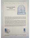 Cubierta de COLLECTION HISTORIQUE DE TIMBRE 31503. FRANÇOIS ARAGO 1786-1853 (No Acreditado) Poste Français 1986