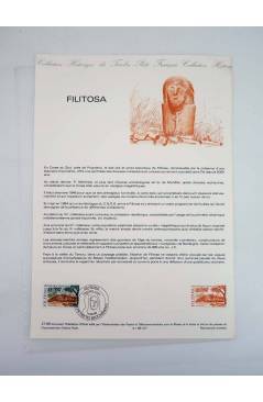 Cubierta de COLLECTION HISTORIQUE DE TIMBRE 27-86. SITE DE FILITOSA (No Acreditado) Poste Français 1986