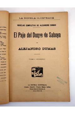 Muestra 1 de LA NOVELA ILUSTRADA II ÉPOCA 69 70. EL PAJE DEL DUQUE DE SABOYA COMPLETA 2 TOMOS (Alejandro Dumas) 1920