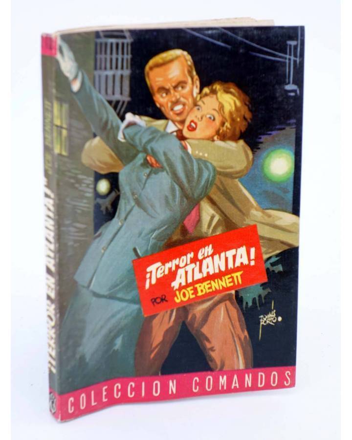 Cubierta de COLECCIÓN COMANDOS 110. TERROR EN ATLANTA (Joe Bennett) Valenciana 1950