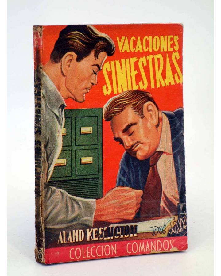Cubierta de COLECCIÓN COMANDOS 207. VACACIONES SINIESTRAS (Alan Kesington) Valenciana 1950