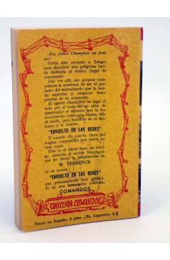 Contracubierta de COLECCIÓN COMANDOS 237. RAPTO EN PARÍS (James Raymond) Valenciana 1950