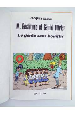 Muestra 1 de M. RECTITUDE ET GÉNIAL OLIVIER 16. LE GÉNIE SANS BOUILLIR EO (Jacques Devos) Dupuis 1988