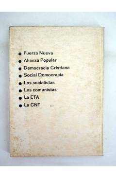 Contracubierta de LIBROS MOSQUITO 1. DICCIONARIO DE LOS PARTIDOS POLÍTICOS (Ángel Sánchez) Dopesa 1977