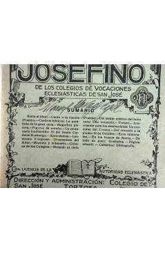 Contracubierta de REVISTA CORREO INTERIOR JOSEFINO 344. COLEGIOS DE SAN JOSÉ. OCTUBRE (Mosen Sol) Colegio de San José 19