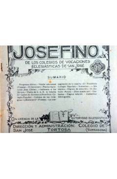 Contracubierta de REVISTA CORREO INTERIOR JOSEFINO 347. COLEGIOS DE SAN JOSÉ. ENERO (Mosen Sol) Colegio de San José 1926