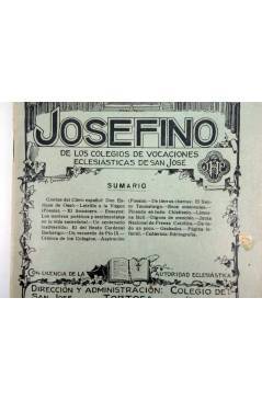 Contracubierta de REVISTA CORREO INTERIOR JOSEFINO 348. COLEGIOS DE SAN JOSÉ. FEBRERO (Mosen Sol) Colegio de San José 19