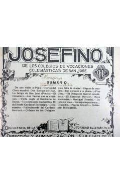 Contracubierta de REVISTA CORREO INTERIOR JOSEFINO 349. COLEGIOS DE SAN JOSÉ. MARZO (Mosen Sol) Colegio de San José 1926