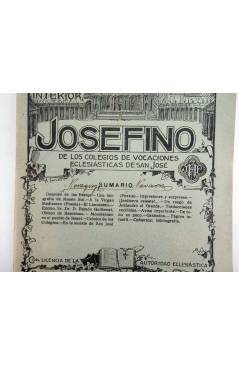 Contracubierta de REVISTA CORREO INTERIOR JOSEFINO 351. COLEGIOS DE SAN JOSÉ. MAYO (Mosen Sol) Colegio de San José 1926