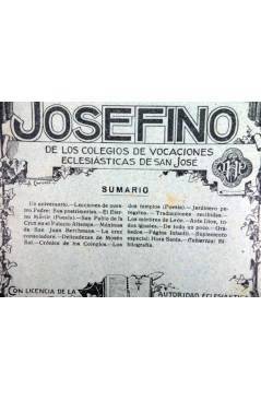 Contracubierta de REVISTA CORREO INTERIOR JOSEFINO 362. COLEGIOS DE SAN JOSÉ. ABRIL (Mosen Sol) Colegio de San José 1927