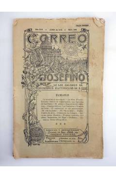 Cubierta de REVISTA CORREO INTERIOR JOSEFINO 256. COLEGIOS DE SAN JOSÉ. JUNIO (Mosen Sol) Colegio de San José 1918