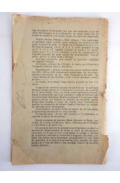Contracubierta de REVISTA CORREO INTERIOR JOSEFINO 256. COLEGIOS DE SAN JOSÉ. JUNIO (Mosen Sol) Colegio de San José 1918