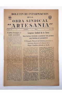 Muestra 2 de BOLETÍN DE INFORMACIÓN DE LA OBRA SINDICAL ARTESANÍA 38 Y 39. MADRID ABRIL Y MAYO 1948 (Vvaa) Madrid 1948