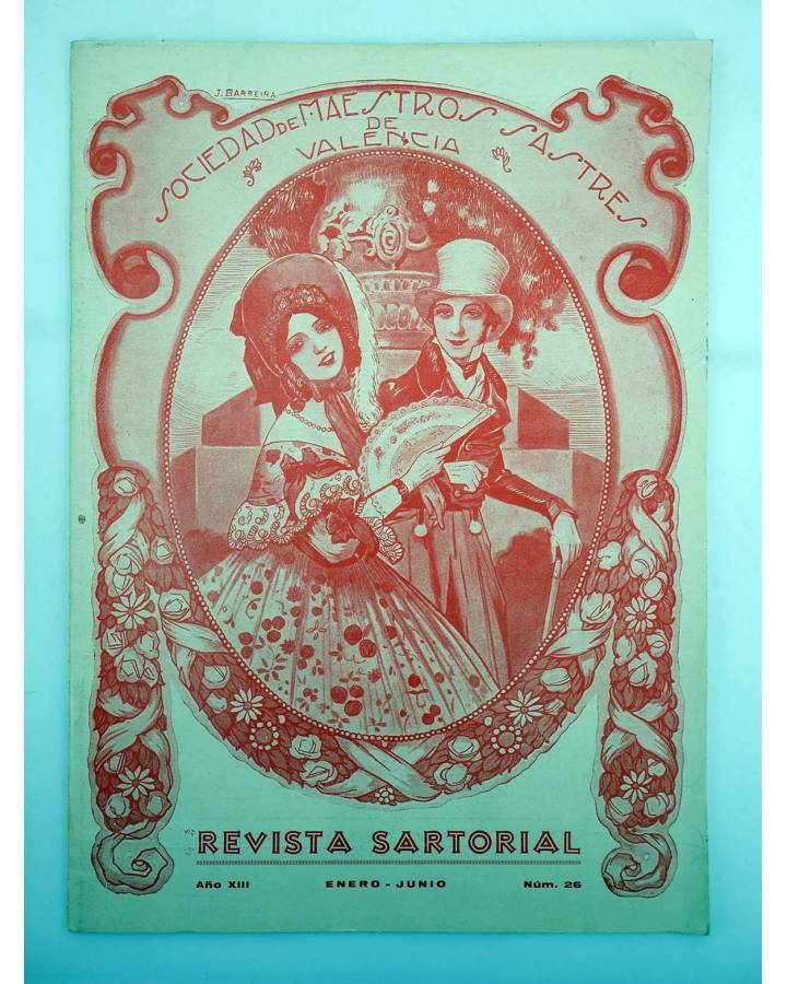 Cubierta de REVISTA SARTORIAL – BOLETÍN DE LA CONFIANZA 26. SOCIEDAD DE MAESTROS SASTRES DE VALENCIA (Vvaa) 1936
