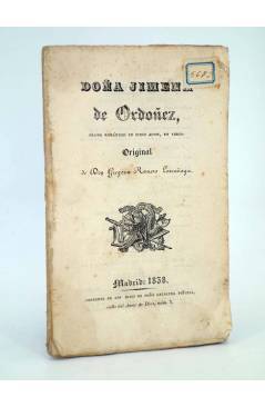 Cubierta de DOÑA JIMENA DE ORDÓÑEZ (Gregorio Romero Larrañaga) Hijos de Doña Catalina Piñuela 1838