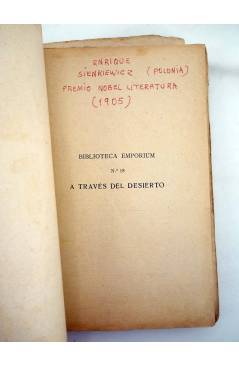 Muestra 2 de BIBLIOTECA EMPORIUM 18. A TRAVÉS DEL DESIERTO (Enrique Sienkiewicz) Gustavo Gili 1923