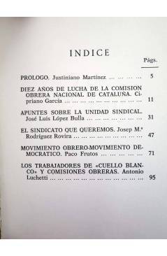 Muestra 2 de ESCUELA SINDICAL SINDICALISMO EN CATALUÑA (Vvaa) Mayoría 1977