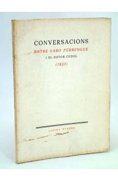 Cubierta de LLETRA MENUDA 11. CONVERSACIONS ENTRE SARO PERRENGUE I EL DOTOR CUDOL 1820 (No Acreditado) Curial 1976