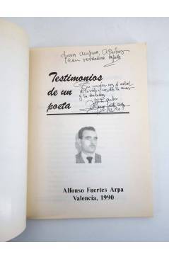 Muestra 1 de TESTIMONIOS DE UN POETA (Alfonso Fuertes Arpa) Valencia 1990