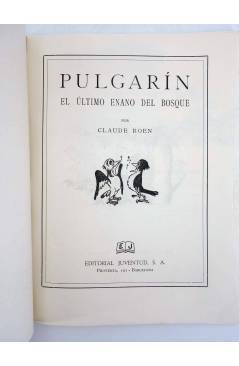 Contracubierta de PULGARÍN EL ÚLTIMO ENANO DEL BOSQUE (Claude Roen / As) Juventud 1951