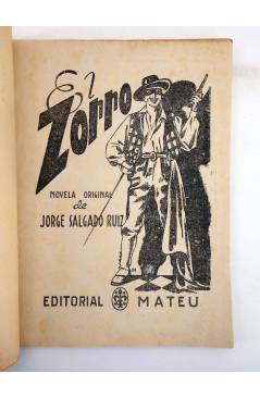 Contracubierta de EL ZORRO 9. PATA DE PALO (J. Salgado) Mateu 1940