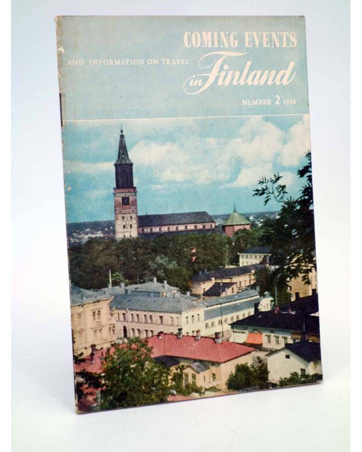 Cubierta de FOLLETO TURÍSTICO COMING EVENTS AND INFORMATION ON TRAVEL IN FINLAND 2 (No Acreditado) No acreditada 1954