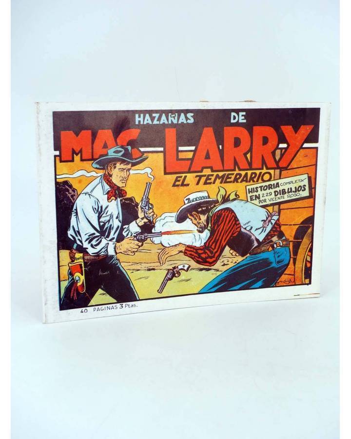 Cubierta de LAS HAZAÑAS DE MAC LARRY EL TEMERARIO. HISTORIA COMPLETA. FACSIMIL (Vicente Roso) Comic MAM 1988
