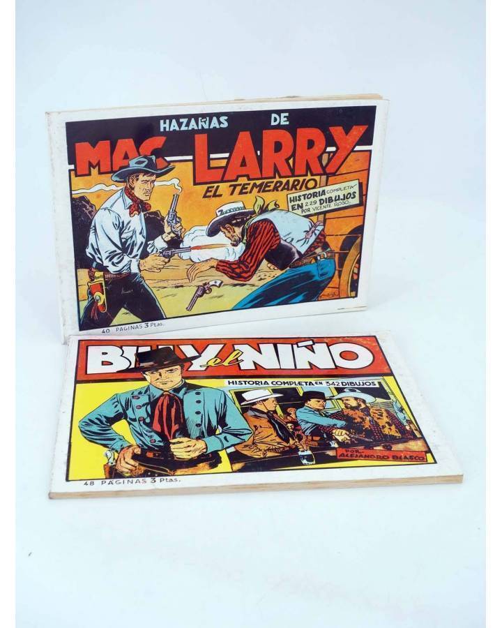 Cubierta de BILLY EL NIÑO / MAC LARRY EL TEMERARIO. REEDICIÓN FACSIMIL (Blasco / Roso) Comic MAM 1988
