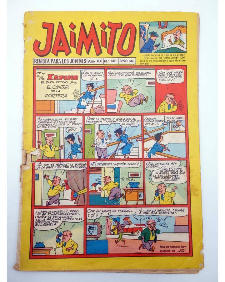 Cubierta de JAIMITO REVISTA JUVENIL 801 (Vvaa) Valenciana 1965