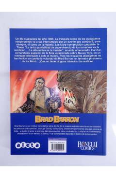 Contracubierta de BRAD BARRON 1. NO HUMANOS (Tito Faraci Etc) Aleta 2008