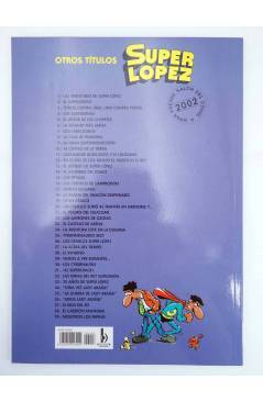 Contracubierta de SUPER LÓPEZ SUPERLÓPEZ FANS 6. LA SEMANA MÁS LARGA (Jan) B 2003
