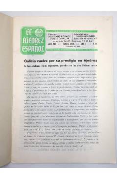 Contracubierta de REVISTA EL AJEDREZ ESPAÑOL 32. FEDA 1958