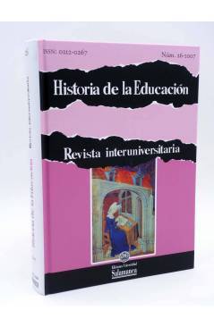 Cubierta de HISTORIA DE LA EDUCACIÓN REVISTA INTERUNIVERSITARIA 26 (Vvaa) Universidad de Salamanca 2008