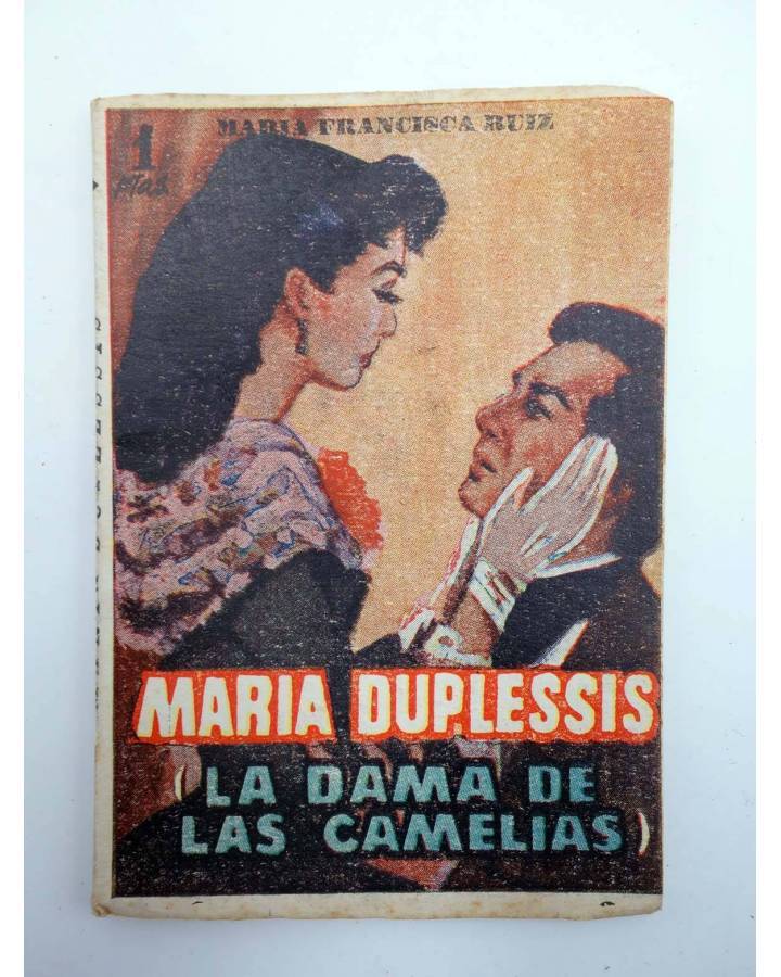Cubierta de BIBLIOTECA PÍLDORA 1. MARIA DUPLESSIS LA DAMA DE LAS CAMELIAS (María Francisca Ruiz) SAEGE 1950