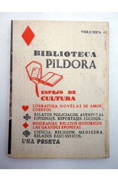Contracubierta de BIBLIOTECA PÍLDORA 12. ENRIQUE VIII DE INGLATERRA (Pedro L. Campos Tejón) SAEGE 1950