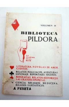 Contracubierta de BIBLIOTECA PÍLDORA 35. JUDAS (A. Vázquez De Sola Y Montes Ruiz) SAEGE 1950