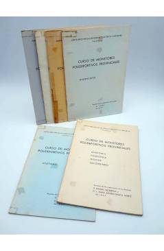 Cubierta de CURSO DE MONITORES POLIDEPORTIVOS PROVINCIALES LOTE DE 6 CUADERNOS (Vvaa) 1970