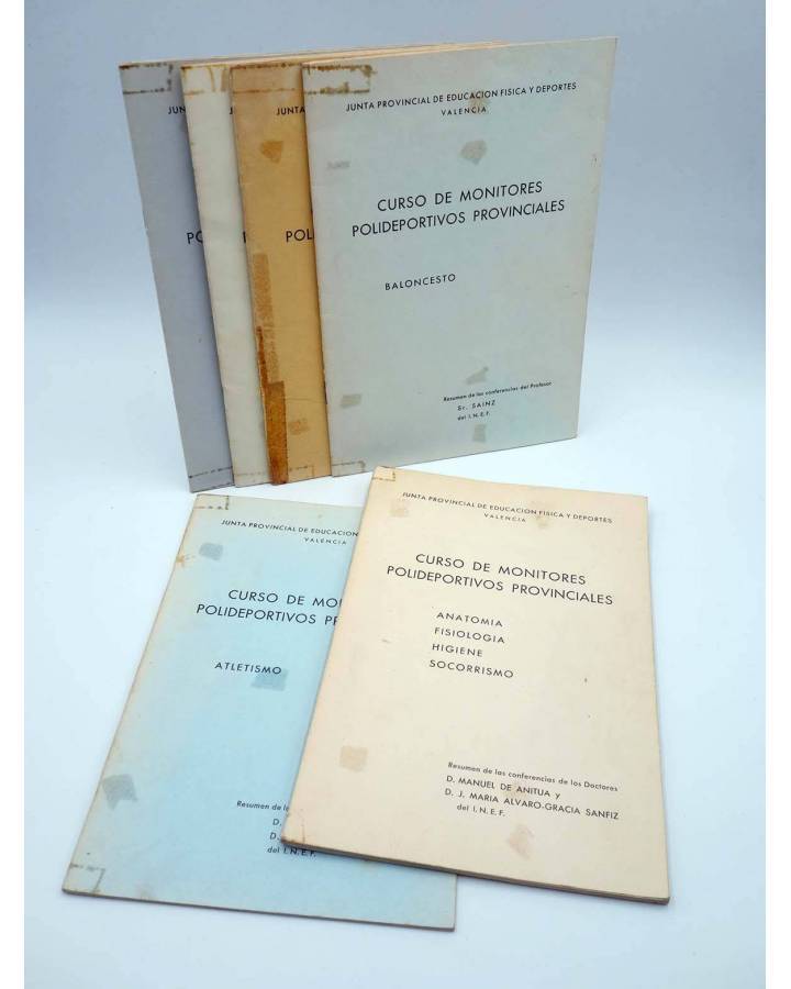 Cubierta de CURSO DE MONITORES POLIDEPORTIVOS PROVINCIALES LOTE DE 6 CUADERNOS (Vvaa) 1970