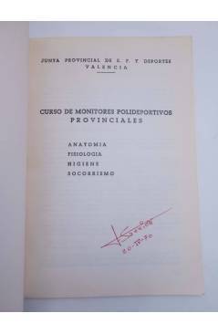 Muestra 1 de CURSO DE MONITORES POLIDEPORTIVOS PROVINCIALES LOTE DE 6 CUADERNOS (Vvaa) 1970