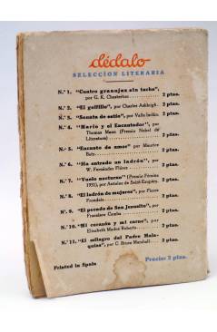 Contracubierta de SERIE POPULAR MOLINO 115. BUFFALO BILL EN PLUMA ROJA (G. López H.) Molino 1936