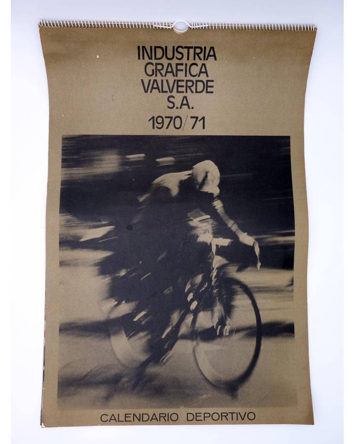 Cubierta de CALENDARIO DEPORTIVO 1970 1970 GRAN FORMATO 56X365 cm (No Acreditado) IG Valverde 1970