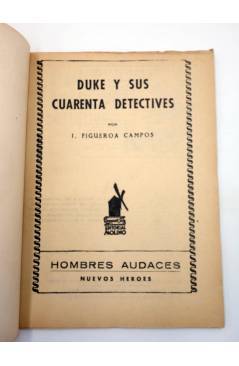 Muestra 1 de HOMBRES AUDACES NUEVOS HÉROES 32. DUKE 5 DUKE Y SUS 40 DETECTIVES (J. Figueroa Campos) Molino 1944
