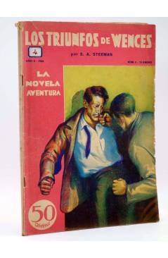 Cubierta de LA NOVELA AVENTURA DETECTIVES Y AVENTURAS 9. LOS TRINFOS DE WENCES (S.A. Steeman) Hymsa 1934