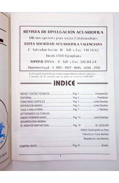 Muestra 6 de SAMARUC. BOLETIN CULTURAL DE LA SOCIEDAD ACUARIÓFILA (Valenciana 4 A 45. LOTE DE 31 (Vvaa) 1986