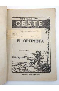 Muestra 1 de NOVELAS DEL OESTE 76. ELLICK EL OPTIMISTA (M.A. Cariel) Cliper 1948
